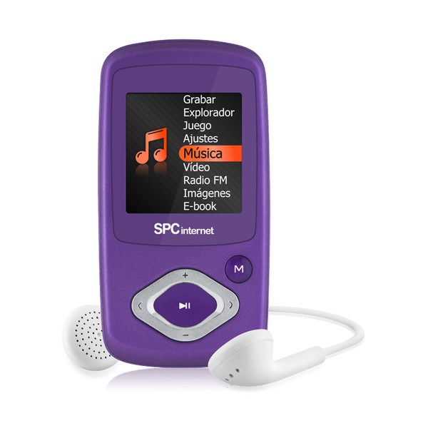 SPC 8224T MP4 4GB Violett MP3-/MP4-Player