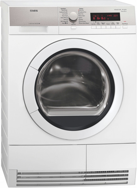 AEG T86580IH freestanding Front-load 8kg A++ White tumble dryer