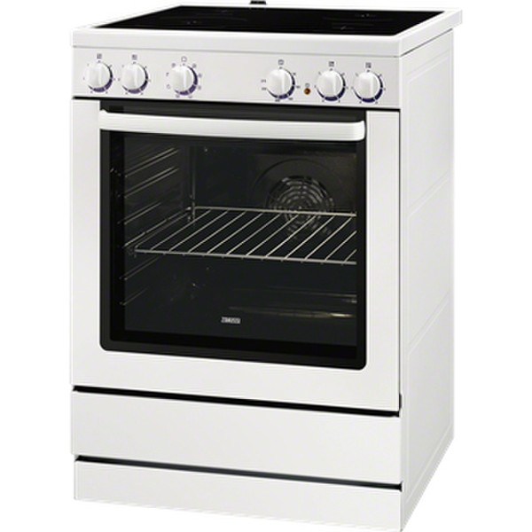 Zanussi ZCV6602MW Freestanding Electric hob A White cooker