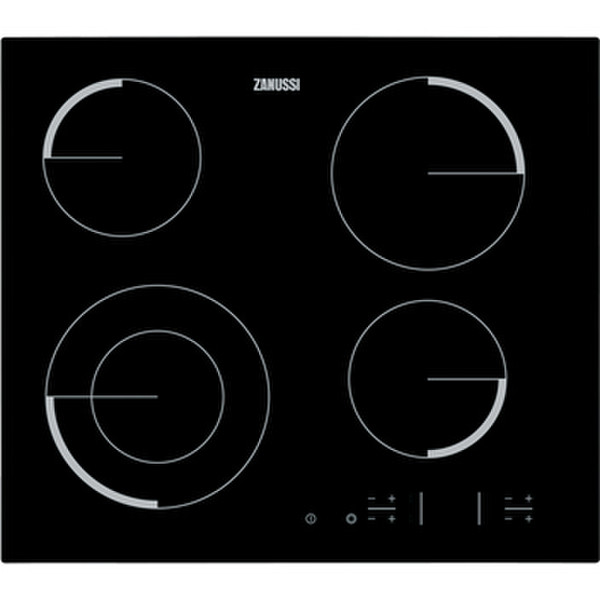 Zanussi ZEV6341FBA Eingebaut Ceramic hob Schwarz Kochfeld