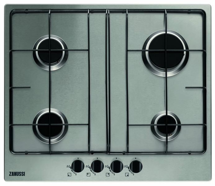 Zanussi ZGG65414XA Встроенный Газ Нержавеющая сталь