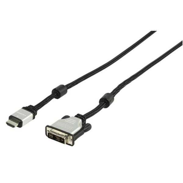 König HDMI - DVI-D 1.5m DVI-D HDMI Black video cable adapter