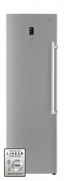 LG GL5137AEHZ freestanding Upright 312L A++ Stainless steel freezer
