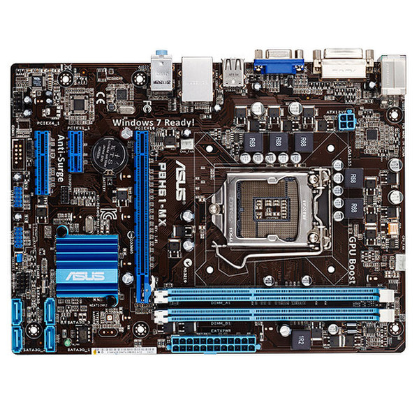 ASUS P8H61-MX Intel H61 Socket H2 (LGA 1155) Микро ATX материнская плата
