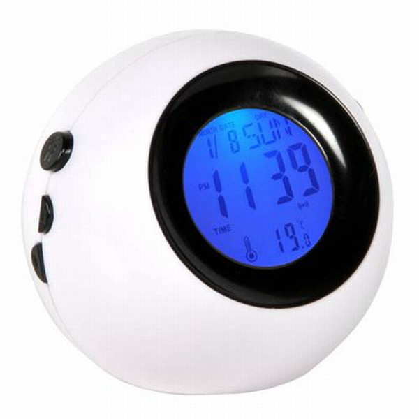 Audiola CLB-0619BK Black,White alarm clock
