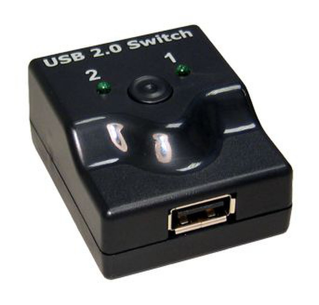 Cables Direct USB 2.0 2 Port Mini Switch Schwarz