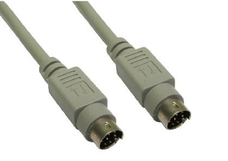 Cables Direct 8 Pin Mini Din - 2 Mm 2м 8 pin din 8 pin din Серый