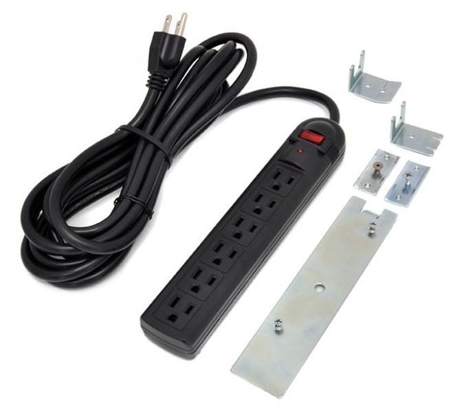 Ergotron Power Strip 6розетка(и) 4.5м Черный удлинитель