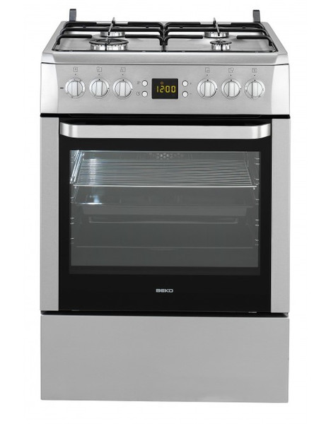 Beko CSM 62320 DX Freestanding Gas hob A Stainless steel cooker