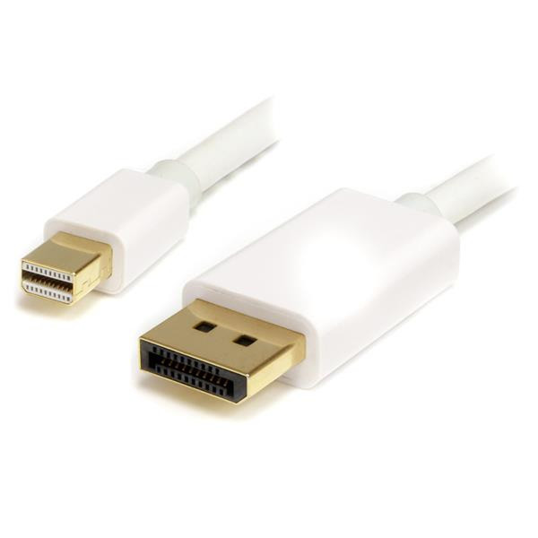 StarTech.com 2m Mini DisplayPort 1.2 auf DisplayPort Adapterkabel - mDP zu DP 4k x 2k Kabel - St/St - Weiß