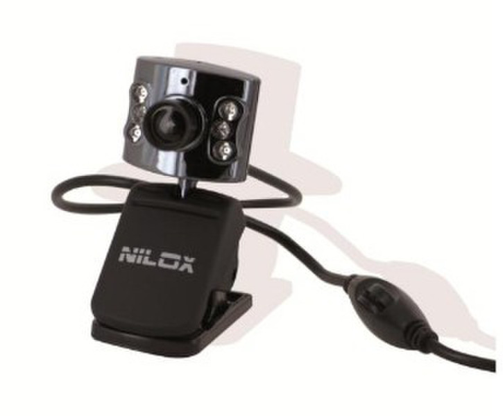 Nilox 10NXWC03IR001 640 x 480pixels USB 2.0 Black webcam