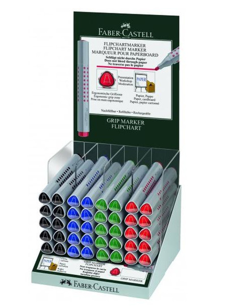 Faber-Castell 153640 Black,Blue,Green,Red 40pc(s) permanent marker