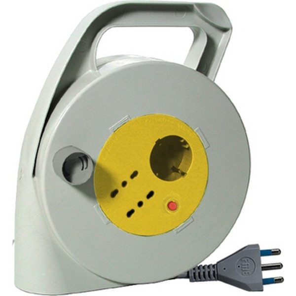 Garanti 01203-G 3AC outlet(s) 10m Grey,Yellow power extension