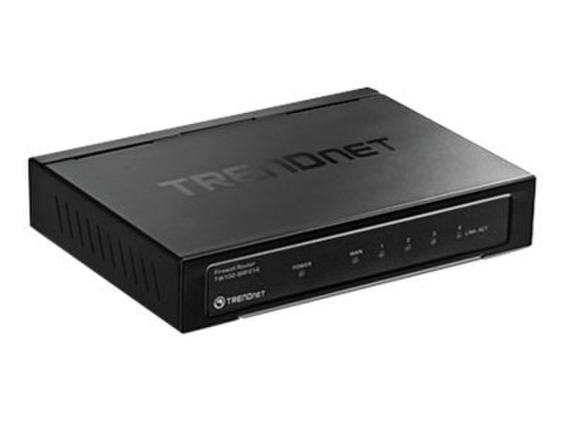 Trendnet TW100-BRF214 Подключение Ethernet Черный проводной маршрутизатор