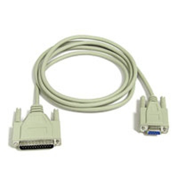 LOGON 3m DB 9-pin - DB 25-pin