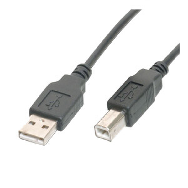 LOGON 3m USB A - B 3m USB A USB B Schwarz