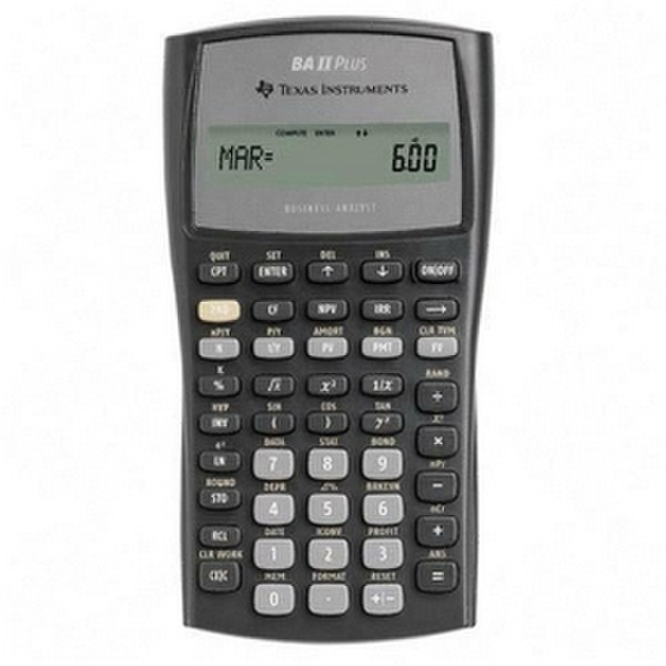Texas Instruments BA II Plus Pocket Financial calculator Black