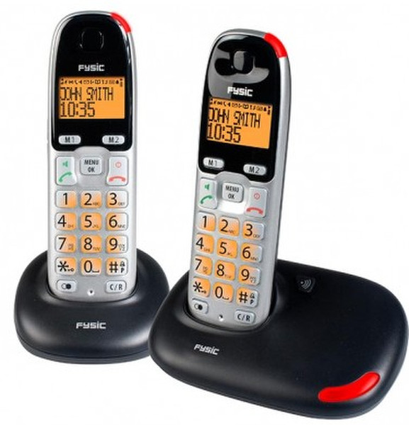 Fysic FX-5720 DECT Идентификация абонента (Caller ID) Черный, Cеребряный телефон