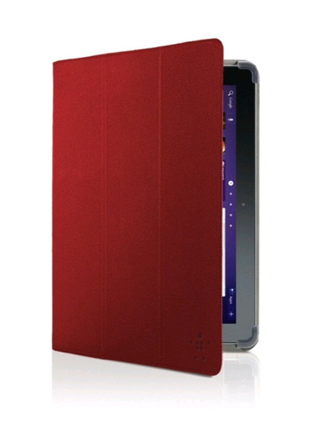 Belkin Tri-Fold Folio Samsung Galaxy Tab 2 10.1Zoll Blatt Rot