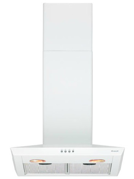 Brandt AD1036W Wall-mounted 615m³/h White cooker hood