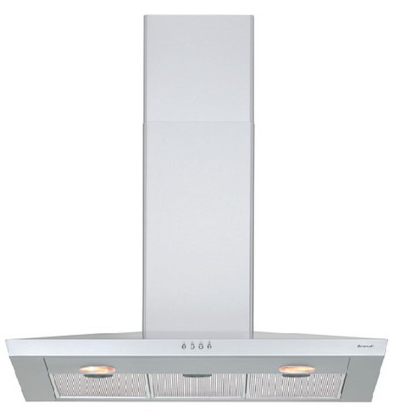 Brandt AD1039X Wall-mounted 615m³/h Silver cooker hood