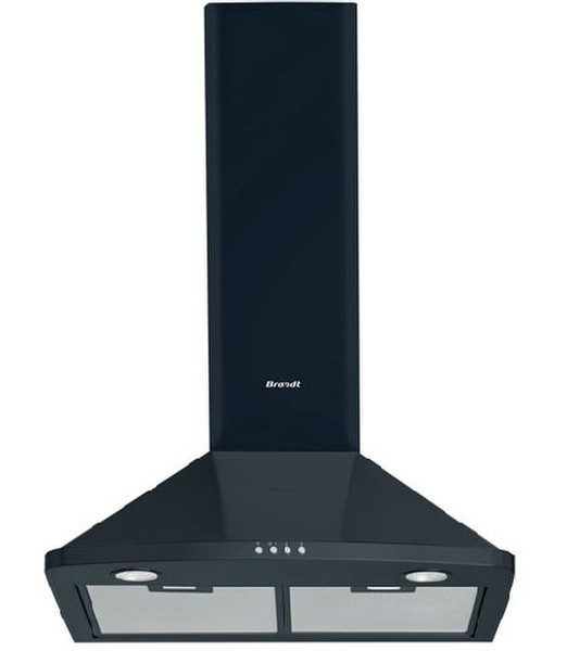 Brandt AD1046B Wall-mounted 600m³/h Black cooker hood