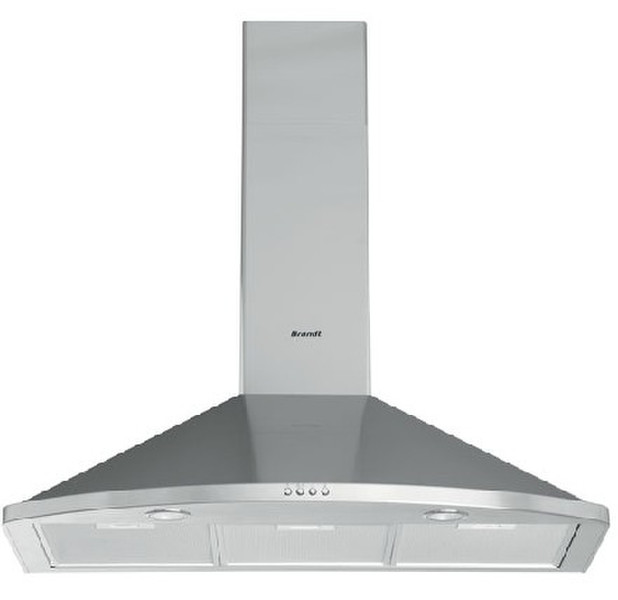Brandt AD1049X Wall-mounted 600m³/h Silver cooker hood