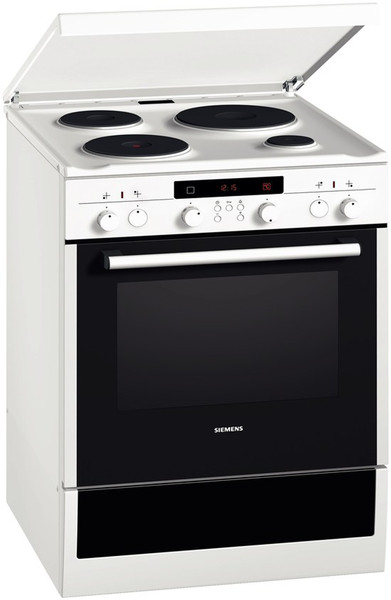 Siemens HD641210G Freestanding Sealed plate White cooker