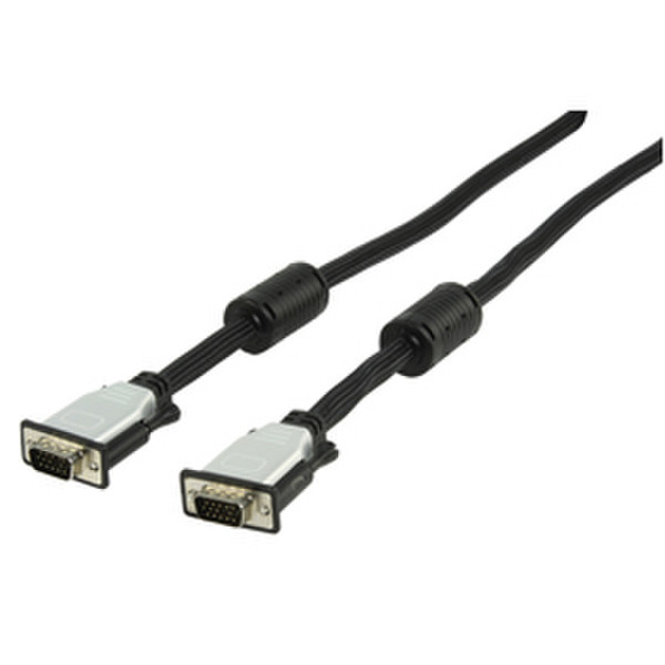 Valueline CABLE-1770-1.8 1.8м VGA (D-Sub) VGA (D-Sub) Черный, Cеребряный VGA кабель