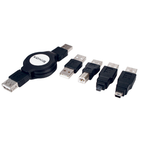 König USB 2.0 1.2m USB A USB A Black