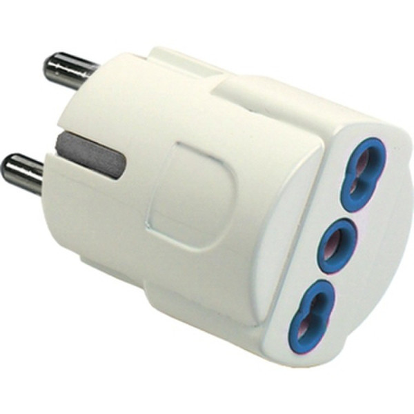 Garanti 86090-G Type F (Schuko) Type L (IT) White power plug adapter