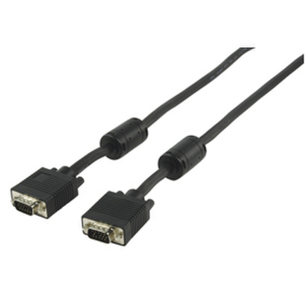 Valueline CABLE-177/20 20m VGA (D-Sub) VGA (D-Sub) Schwarz VGA-Kabel