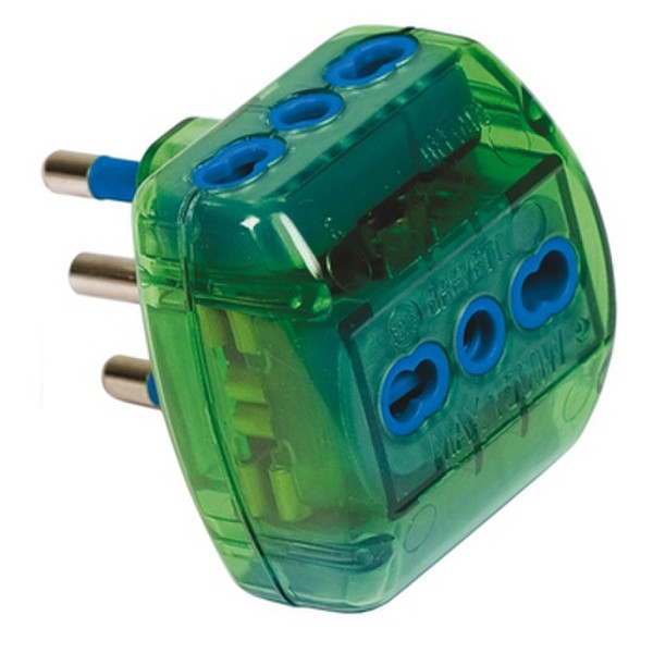 Garanti 87182-G Type L (IT) Type L (IT) Green power plug adapter