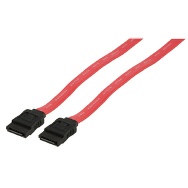 Valueline CABLE-234/1 1м SATA 7-pin SATA 7-pin Черный, Красный кабель SATA
