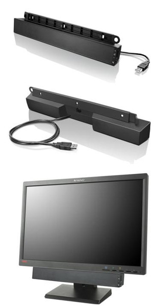 Lenovo USB Soundbar 2.5W Black loudspeaker