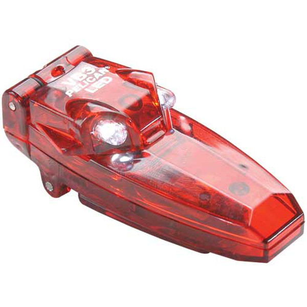 Pelican VB3 LED Red,Transparent