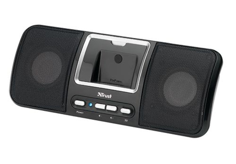 Trust SP-2986BI iPod sound station 10Вт Черный мультимедийная акустика