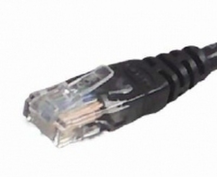 V7 CAT5E Snagless Patch Cable RJ45M/M 2.0m Black 2м Черный сетевой кабель