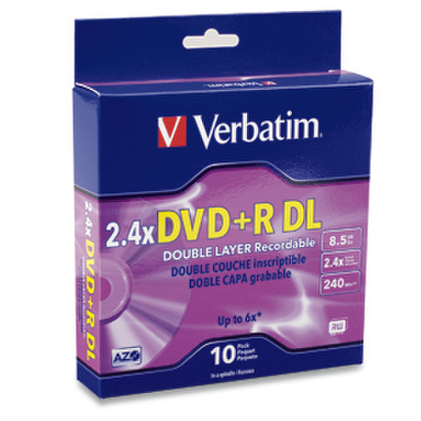 Verbatim DVD+R DL 10pack x 2 8.5GB DVD+R DL 20Stück(e)