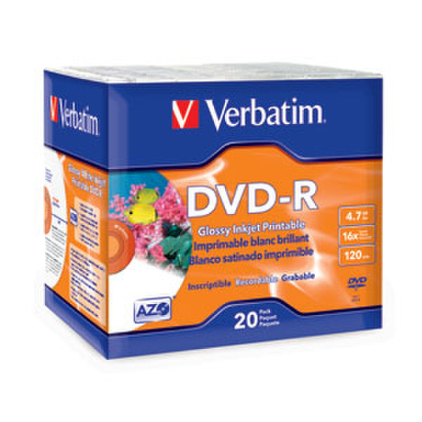 Verbatim 16x DVD-R Media 4.7GB DVD-R 20pc(s)