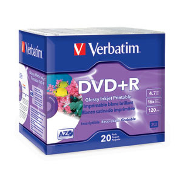 Verbatim 16x DVD+R Media 4.7GB DVD+R 20pc(s)