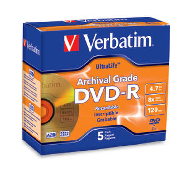 Verbatim DVD-R 4.7GB 8X 4.7GB DVD-R 5pc(s)