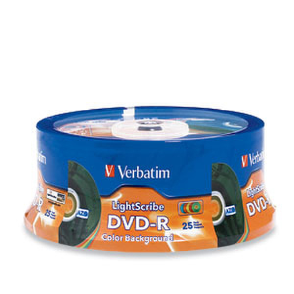 Verbatim DVD-R Color LightScribe 4.7GB DVD-R 25pc(s)