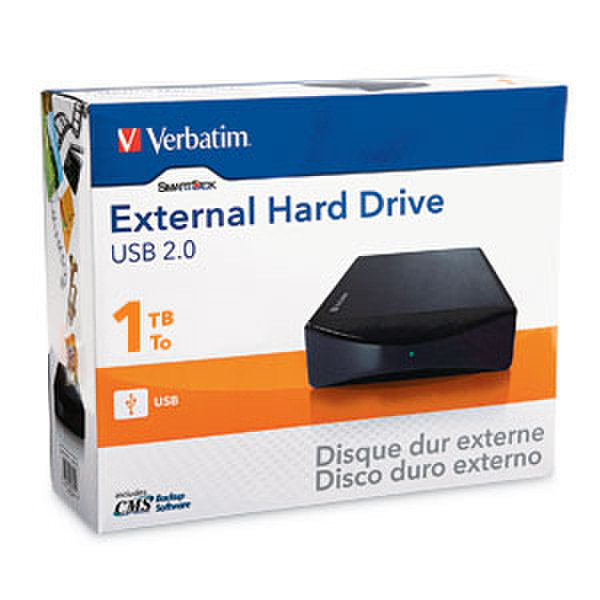 Verbatim USB Desktop Hard Drive 2.0 1024ГБ внешний жесткий диск