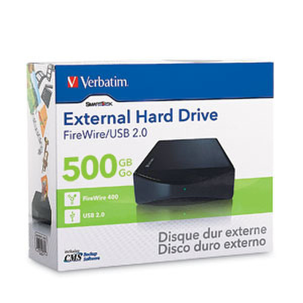 Verbatim FireWire/USB Desktop Hard Drive 500GB external hard drive