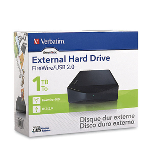 Verbatim FireWire/USB Desktop Hard Drive 1024GB internal hard drive