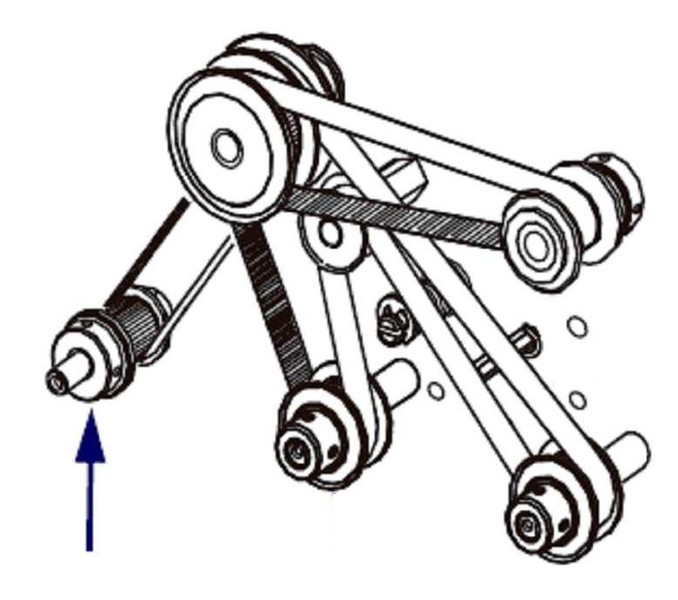 Zebra Kit Intermediate Pulley & Platen Pulley