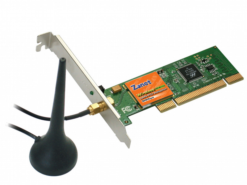Zonet Wireless PCI Adapter 54Mbit/s networking card