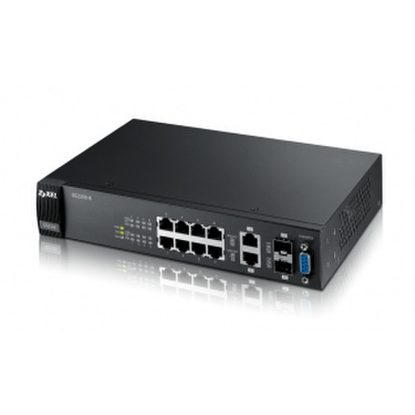 ZyXEL GS2200-8 Управляемый L2 Gigabit Ethernet (10/100/1000) Черный сетевой коммутатор