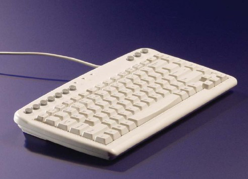 BakkerElkhuizen Q-board USB AZERTY Белый клавиатура